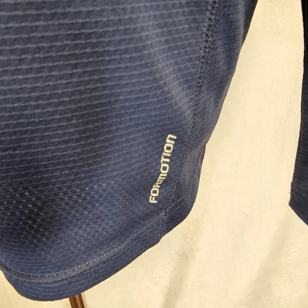 Adidas Formotion 1/4 Zip Pullover Shirt Mens Medium Striped Long Sleeve Athletic